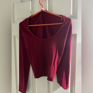 Red full sleeves top